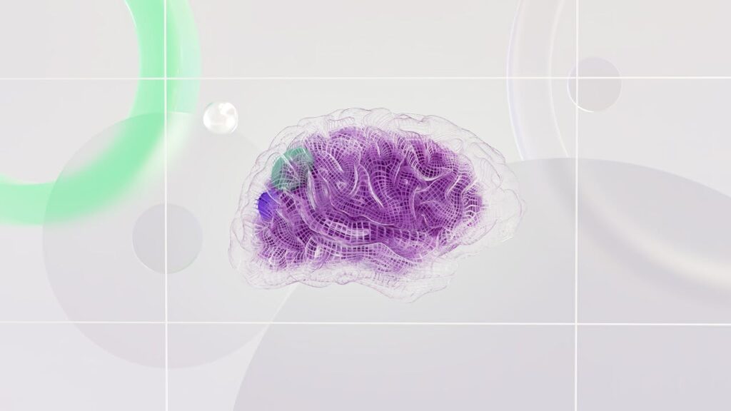 pexels-photo-17483868 3D rendered abstract design featuring a digital brain visual with vibrant colors.