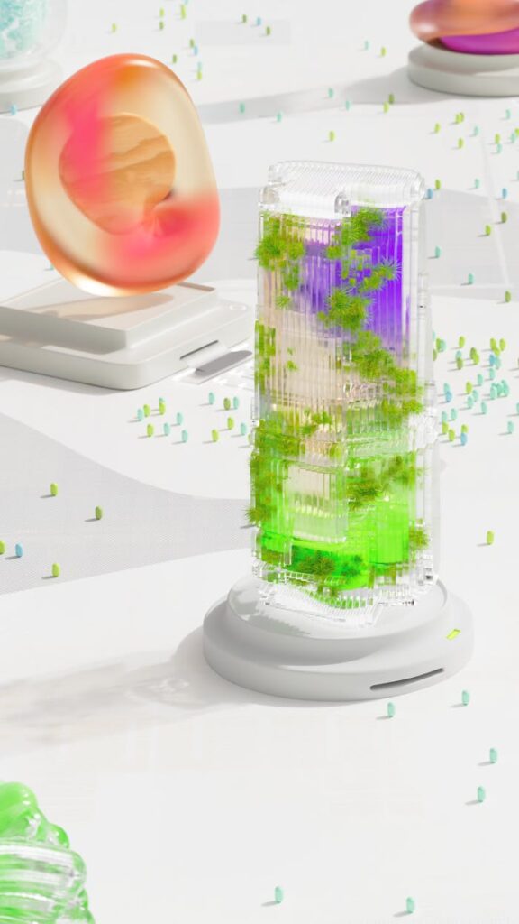 pexels-photo-18069495 Intricate 3D render featuring abstract structures with AI and machine learning themes.